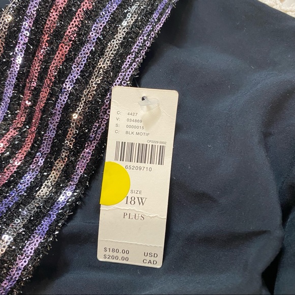 NWT Maeve Anthropologie disco halter jumpsuit -Sequin formal Silver Sparkly 18W - Picture 9 of 14